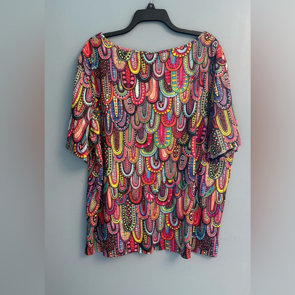 LOFT Colorful Patterned Women's Blouse - Picture 5 of 8